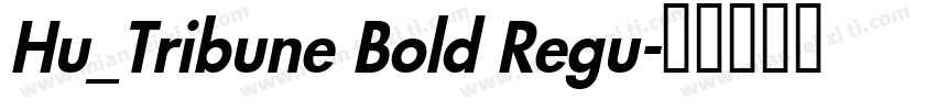 Hu_Tribune Bold Regu字体转换
